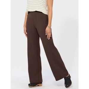 Duluth Trading Co Women's NoGA Go-To Hi-Rise Wide Leg Pants Sz L